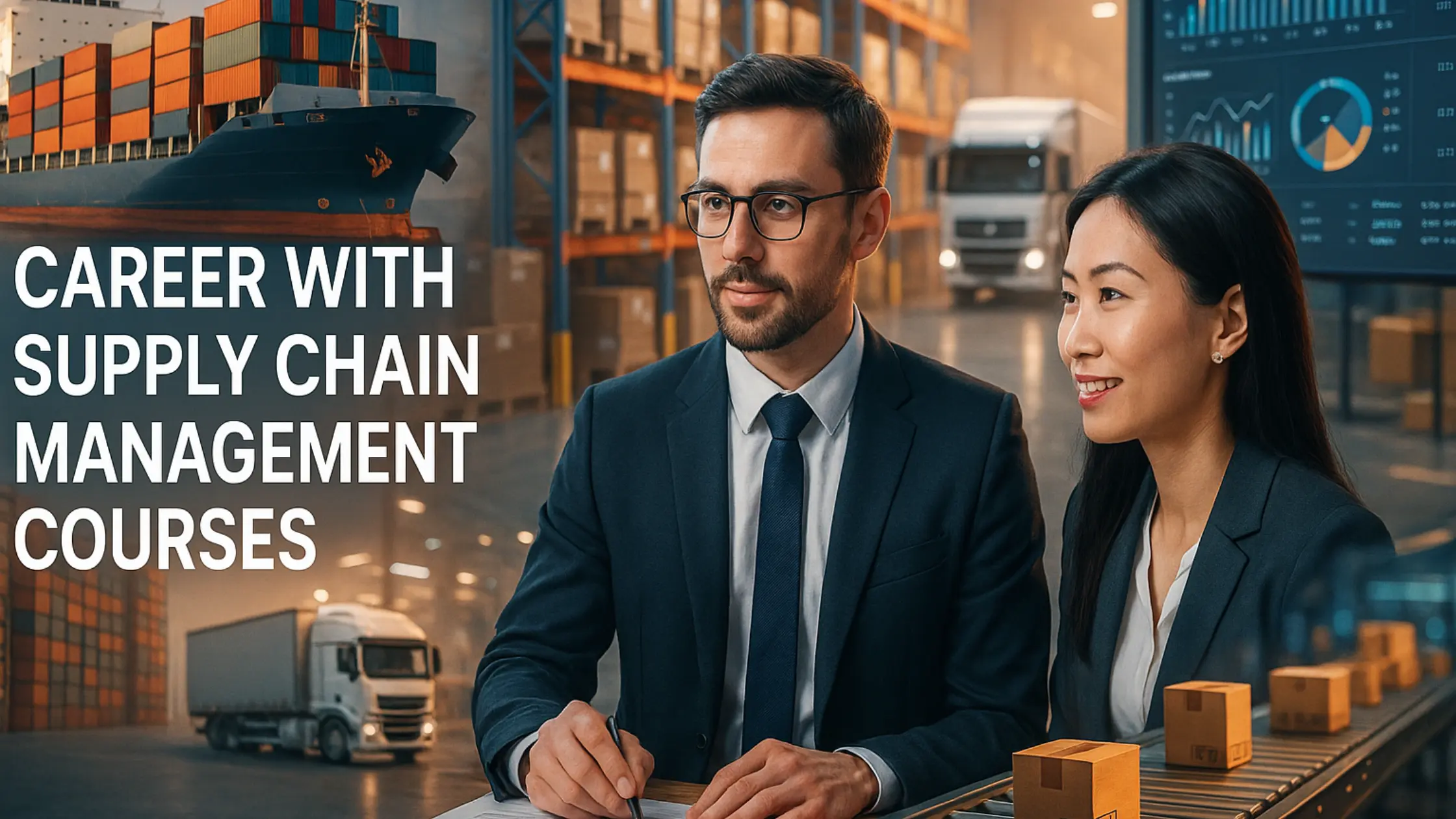 Blog Banner for career with supply chain management courses